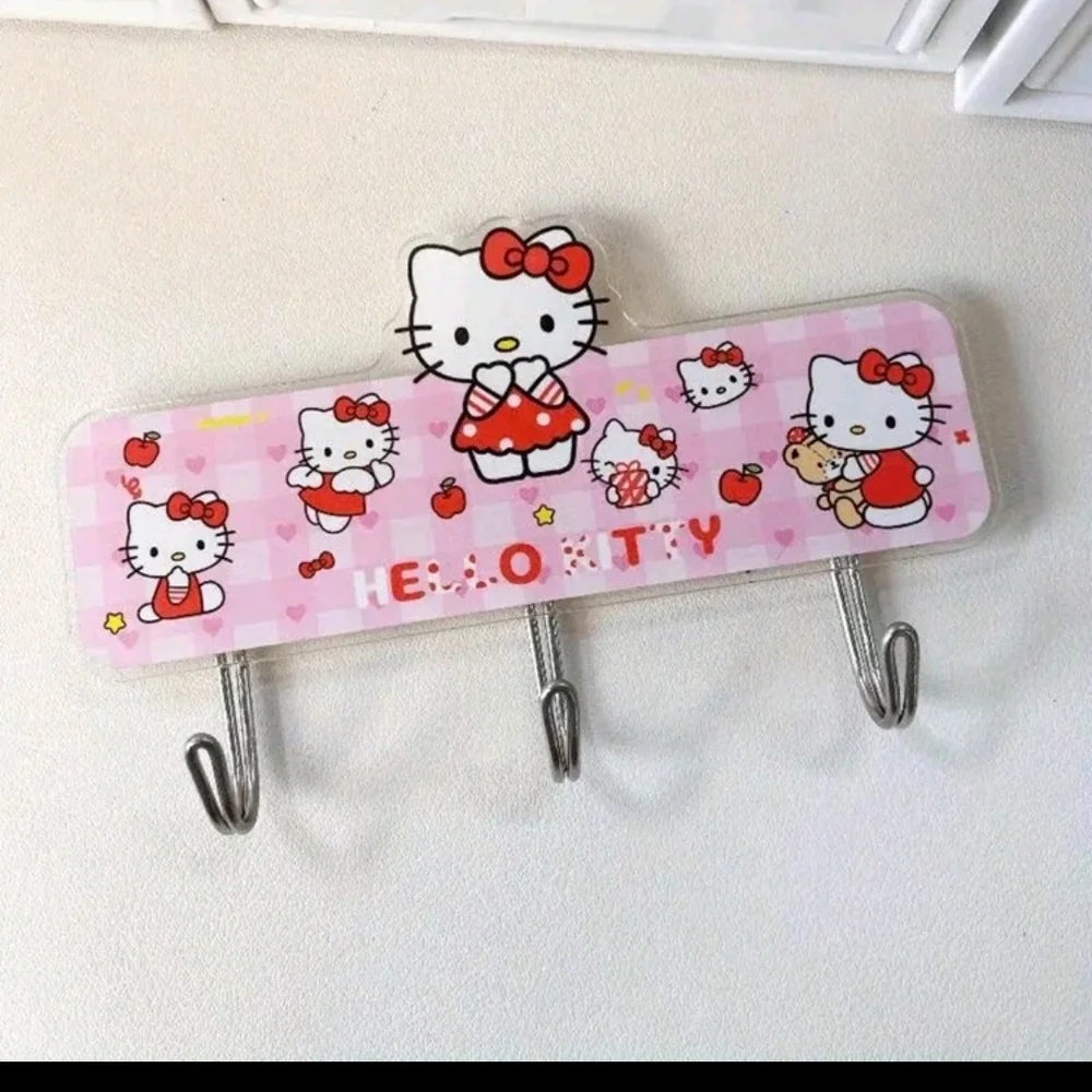 Hello Kitty Wall Hook Rack - Pink